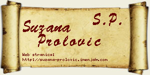 Suzana Prolović vizit kartica